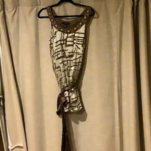 ArdenB silk/rayon embellished top